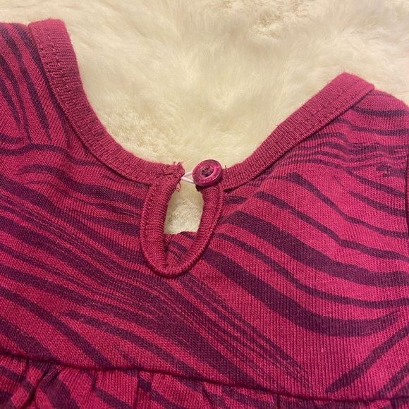 New Calvin Klein Jeans 18months ruffled tank top zebra print - Picture 4 of 6